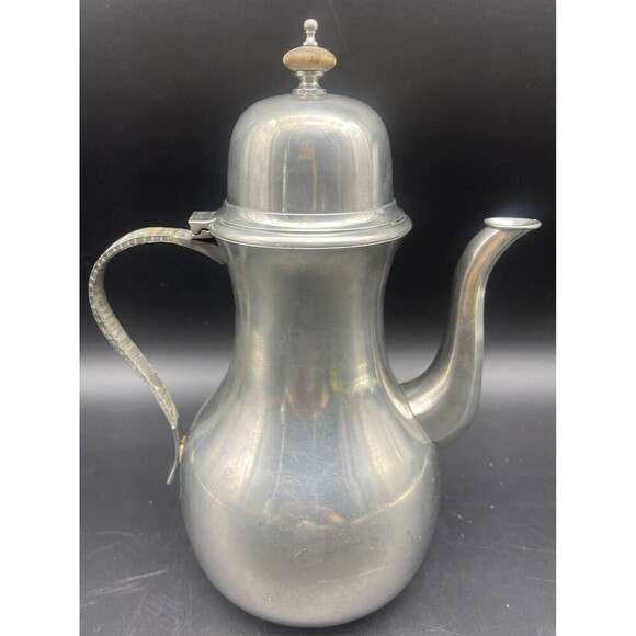 VTG John Somers Handmade Brazilian Pewter Teapot Stamped 10” - Picture 3 of 8